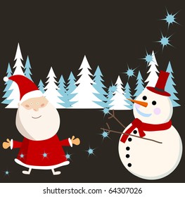 vector background card for christmas.