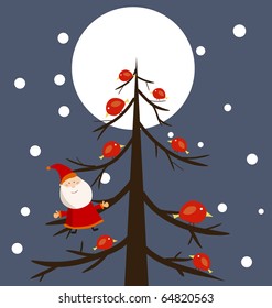 vector background card for christmas.