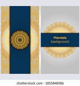 Vector background. Card or invitation. Floral mandala decorative elements. Hand drawn background.