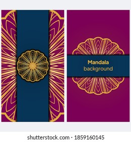 Vector background. Card or invitation. Floral mandala decorative elements. Hand drawn background.