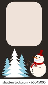 vector background card for new year.