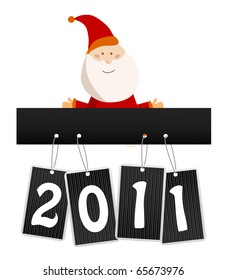 vector background card for new year.
