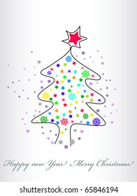 vector background card for new year.
