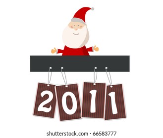 vector background card for new year.