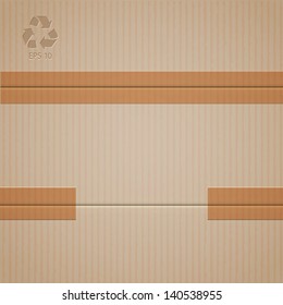 Vector background of cardboard