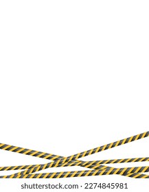 Vector background of caution yellow warning lines.