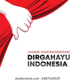 vector background for celebrating Indonesian independence day or the anniversary of Indonesian independence