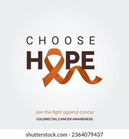Vector Background for Change Colorectal Cancer Awareness