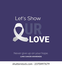 Vector Background for Change. Lung Cancer Awareness