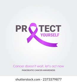 Vector Background for Change. Pancreatic Cancer Awareness