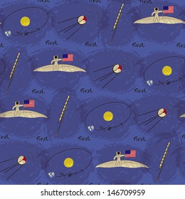 vector background for children on the space theme