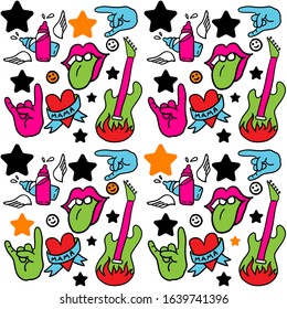 Vector background for children's rock project.