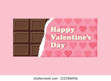 vector background with a chocolate bar for banners, greeting cards, flyers, social media wallpapers, etc.
