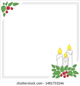 Vector background for christmas announcements. New years eve greeting card.