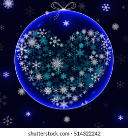 Vector background with Christmas ball
