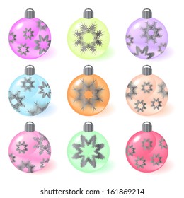 Vector background with Christmas balls