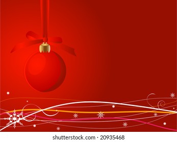 Vector Background with christmas  balls