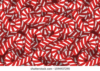 Vector background for Christmas from candy canes.