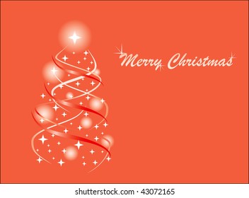 Vector background for Christmas holiday in red
