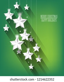 Vector Background Christmas Stars Design