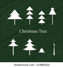 Vector background with Christmas tree