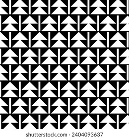 Vector background with Christmas trees in white color flat style