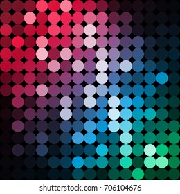 vector background from circles, abstract background, wallpaper