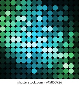 vector background from circles, abstract background, wallpaper