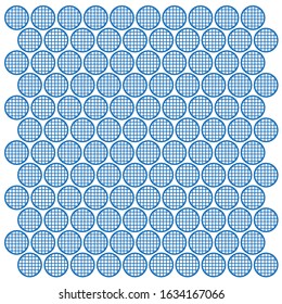 Vector background circles contour grid color blue