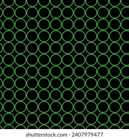 Fondo vectorial con círculos de color verde de estilo plano