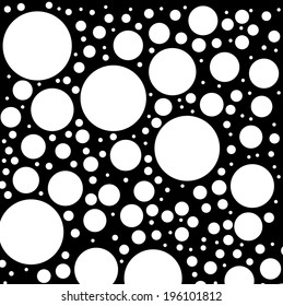vector background of circles on a black background