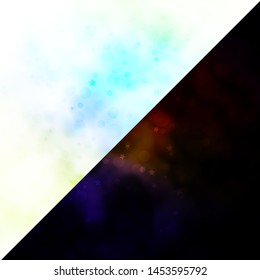Vector background with circles, stars. Abstract illustration with colorful spots, stars. Pattern for design of fabric, wallpapers.