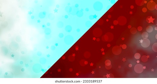 Vector background with circles, stars. Abstract design in gradient style with bubbles, stars. Design for wallpaper, fabric makers.