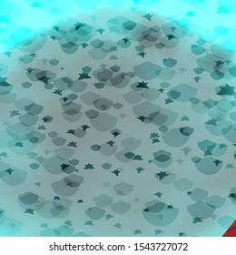 Vector background with circles, stars. Colorful disks, stars on simple gradient background. Design for textile, fabric, wallpapers.