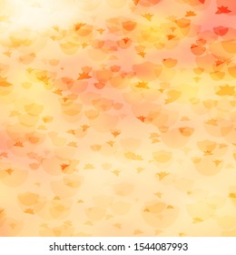 Vector background with circles, stars. Colorful illustration with gradient dots, stars. Design for textile, fabric, wallpapers.