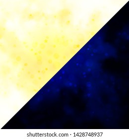 Vector background with circles, stars. Glitter abstract illustration with colorful drops, stars. Texture for window blinds, curtains.