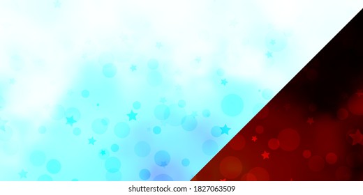 Vector background with circles, stars. Glitter abstract illustration with colorful drops, stars. Texture for window blinds, curtains.