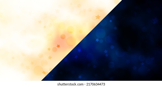 Vector background with circles, stars. Glitter abstract illustration with colorful drops, stars. Design for wallpaper, fabric makers.