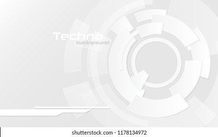 Vector background with circular board shape