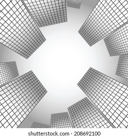 vector background city grey - 3