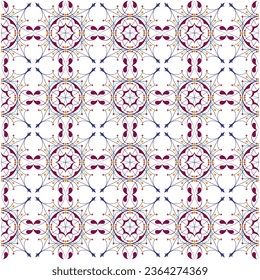 vector background with classic floral pattern