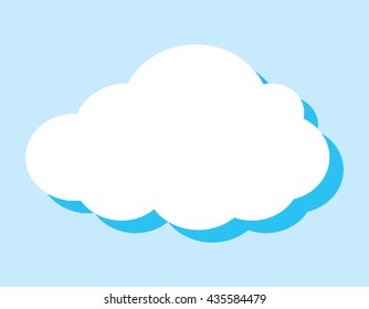 vector background of cloud with blank copy space