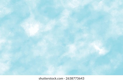 Vector Background of Clouds in Blue Sky