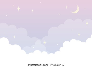 vector background with clouds and the sky for banners, cards, flyers, social media wallpapers, etc.