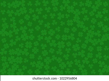 Vector background clover leaves, st Patricks day