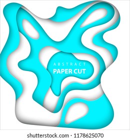 Vector background with color of argentina flag paper cut shapes. 3D abstract paper art style, design layout for business presentations, flyers, posters, prints, decoration, cards, brochure cover.