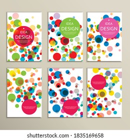 Vector background with color bubbles for your design