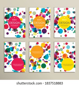 Vector background with color bubbles for your design