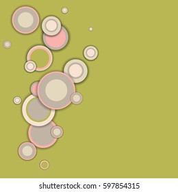 Vector background with color circles