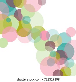 vector background with color circles